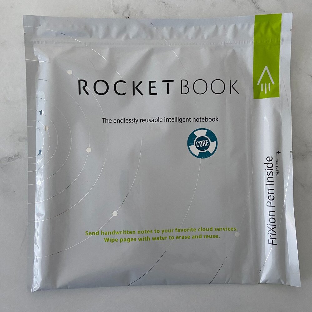 NEW Rocketbook Core Reusable Spiral Notebook, Letter Size 8.5x11, Teal